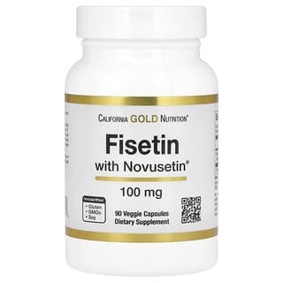 California Gold Nutrition, Fisetina con Novusetin, 100 mg, 90 cápsulas vegetales