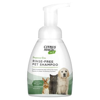 Citrus Magic, Animal de Estimação, Shampoo para Animais de Estimação Sem Enxágue, Sem Perfume, 236 ml (8 fl oz)