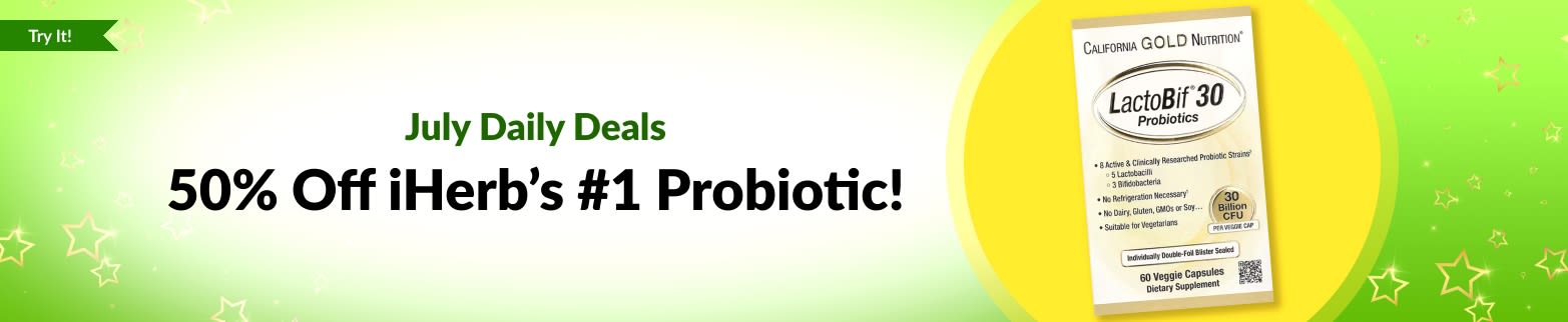 IHERB’S #1 PROBIOTIC 50% OFF