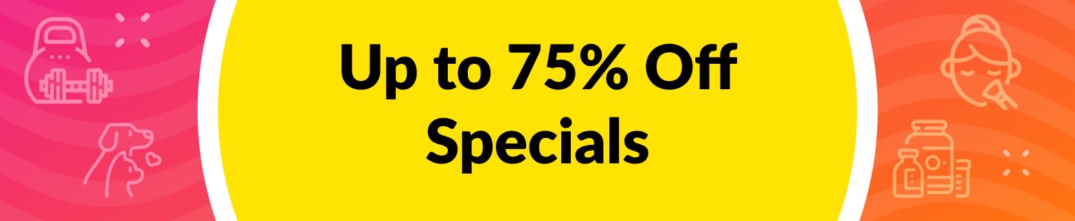 UP TO 75% OFF SPECIALS