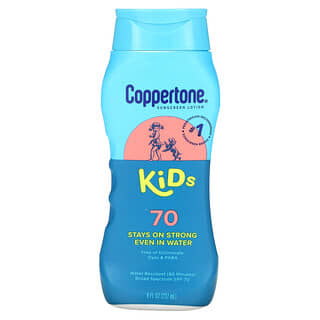 Coppertone, Niños, Loción con protector solar, FPS 70, 237 ml (8 oz. Líq.)