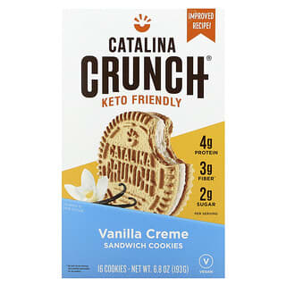 Catalina Crunch, Keto Sandwich Cookies, crema alla vaniglia, 16 biscotti, 193 g