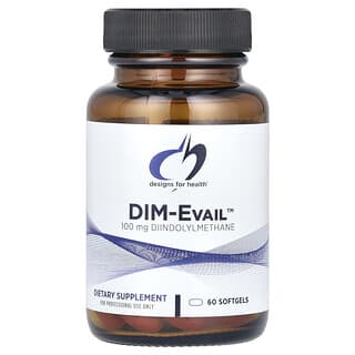 Designs For Health, DIM-Evail™（ジインエベイル）、100mg、ソフトジェル60粒