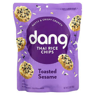 Dang Foods, Thailändische Reischips, gerösteter Sesam, 100 g (3,5 oz.)