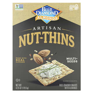 Blue Diamond, Artisan Nut-Thins®, Rice Cracker Snacks With Almonds, Multi-Seeds, 4.25 oz (120.5 g)