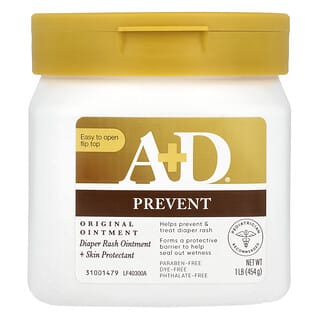 A+D, Original Ointment, Diaper Rash Ointment + Skin Protectant, 1 lb (454 g)