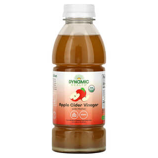 Dynamic Health, Vinagre de sidra de manzana orgánico y crudo con el cultivo madre, 473 ml (16 oz. líq.)