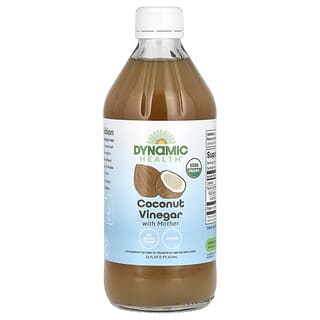 Dynamic Health, Organic Coconut Vinegar with Mother, 100% Raw Vinegar, 16 fl oz (473 ml)