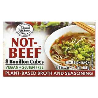 Edward & Sons, Not-Beef Bouillon Cubes, 8 Cubes, 3.1 oz (88 g)