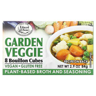 Edward & Sons, Garden Veggie, Bouillon Cubes, 8 Cubes