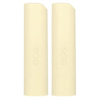 EOS, Baume à lèvres biologique 100 % naturel au karité, Gousse de vanille, 2 paquets de 4 g chacun