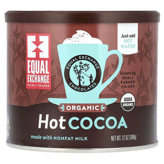 Equal Exchange, Cacao orgánico para preparar bebidas calientes, 340 g (12 oz)