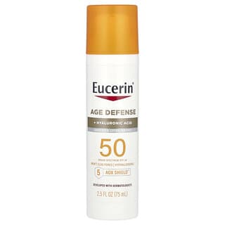 Eucerin, Age Defense, Protetor Solar Leve para o Rosto, FPS 50, Sem Perfume, 75 ml (2,5 fl oz)