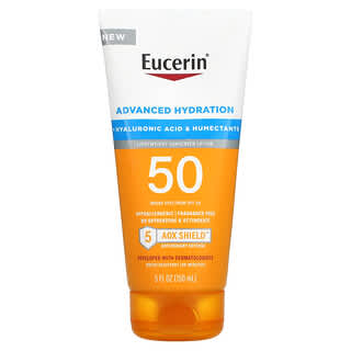 Eucerin, Advanced Hydration, leichte Sonnenschutzlotion, LSF 50, ohne Duftstoffe, 150 ml (5 fl. oz.)