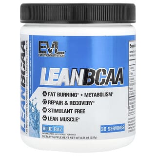 EVLution Nutrition, Lean BCAA, Framboise bleue, 237 g