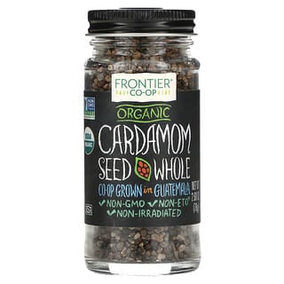 Frontier Co-op, Semilla de cardamomo orgánico, entera, 2.68 oz (76 g)