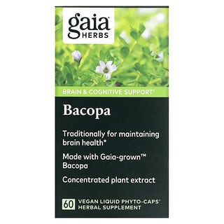 Gaia Herbs, Bacopa, 60 Vegan Liquid Phyto-Caps