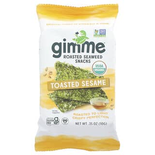 gimMe, Kavrulmuş Deniz Yosunu Atıştırmalıkları, Kızarmış Susam, 0,35 oz (10 g)