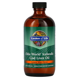 Garden of Life, Olde World Icelandic Cod Liver Oil, Lemon Mint, 8 fl oz (236 ml)