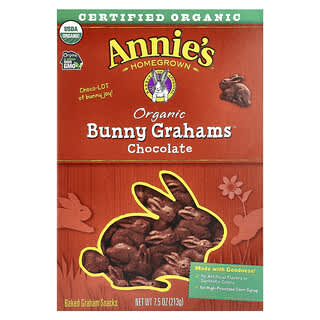 Annie's Homegrown, Organic Bunny Grahams™, Chocolate, 7.5 oz (213 g)