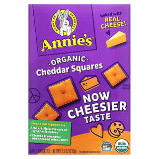 Annie's Homegrown, Organic Cheddar Squares, 7.5 oz (213 g)