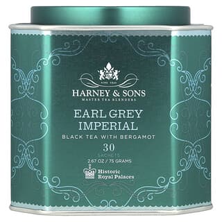 Harney & Sons, Earl Grey Imperial, Chá Preto com Laranja-Bergamota, 30 Sachês, 2,35 oz (66 g) Cada