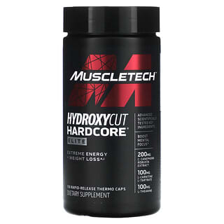 MuscleTech, Hardcore Elite, 110 Thermokapseln mit schneller Freisetzung