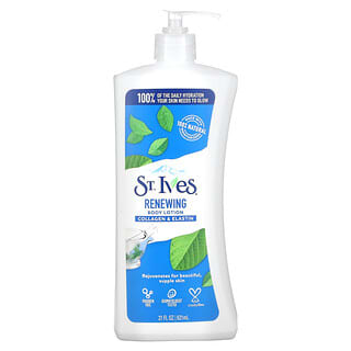 St. Ives, Loción corporal, Renovadora, Colágeno y elastina, 621 ml (21 oz. Líq.)