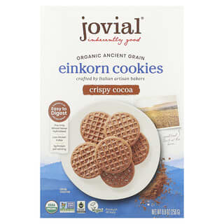 Jovial, Galletas de trigo escaña cultivada orgánicas, Cacao crujiente, 8,8 oz (250 g)