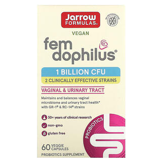 Jarrow Formulas, Vegan Fem Dophilus, 1 Billion CFU, 60 Veggie Capsules