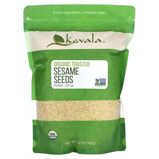 Kevala, Semillas de sésamo orgánico tostado (pelado), 32 oz (907 g)