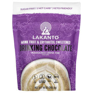 Lakanto, Mistura para Bebida de Chocolate em Pó, Fruta-dos-monges e Eritritol Adoçado, 283,5 g (10 oz)