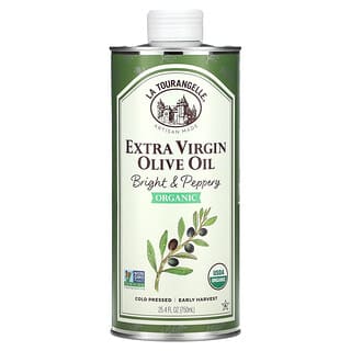 La Tourangelle, Organic Extra Virgin Olive Oil, Bright & Peppery, 25.4 fl oz (750 ml)