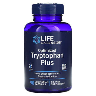 Life Extension, Triptofan Plus yang Dioptimalkan, 90 Kapsul Vegetarian