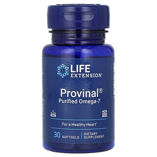 Life Extension, Provinal, очищенная форма омега-7, 30 капсул