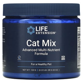 Life Extension, Mezcla para gatos, Fórmula avanzada con multinutrientes, 100 g (3,52 oz)