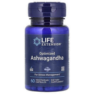 Life Extension, Ashwagandha Otimizada, 60 Cápsulas Vegetarianas