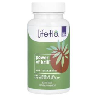 Life-flo, Power of Krill With Astaxanthin, 60 Softgels