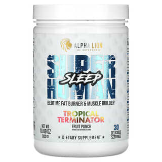 ALPHA LION, SuperHuman Sleep, Tropical Terminator, Fruit Punch, 10.69 oz (303 g)