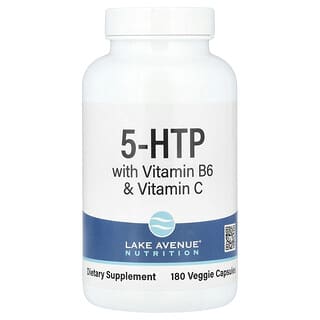 Lake Avenue Nutrition, 5-HTP, 비타민B6 및 비타민C 함유, 베지 캡슐 180정