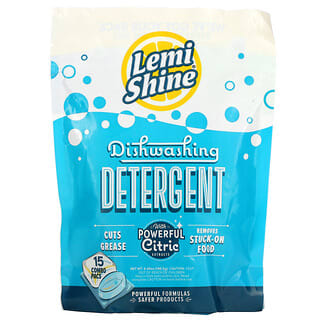 Lemi Shine, Dishwashing Detergent, 15 Combo Pacs, 6.9 oz (195.5 g)