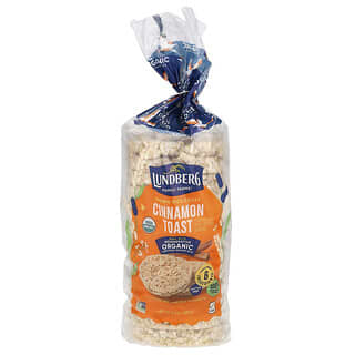 Lundberg, Tortitas de arroz integral orgánico, Tostadas con canela, 269 g (9,5 oz)