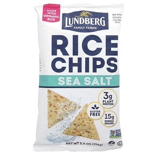 Lundberg, Chispas de arroz, sal marina, 156 g (5,5 oz)