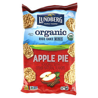 Lundberg, Mini-gâteaux de riz biologiques, Tarte aux pommes, 142 g