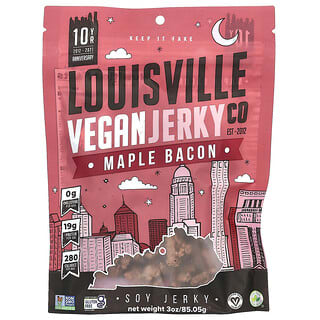 Louisville Vegan Jerky Co, Soy Jerky, klonowy boczek, 85,05 g