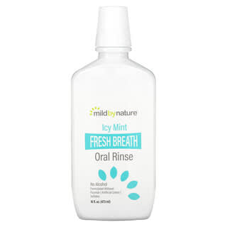 Mild By Nature, Fresh Breath enjuague bucal, Sin alcohol, Menta refrescante, 473 ml (16 oz. líq.)