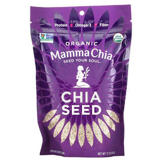 Mamma Chia, Semilla de Chía Blanca Orgánica, 12 oz (340 g)