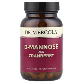 Dr. Mercola, D-mannose et extrait de canneberge, 60 capsules