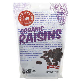 Made in Nature, Organic Raisins, 12 oz (340 g)