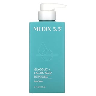 Medix 5.5, Jabón corporal para perfeccionar la piel, Ácido glicólico y láctico, 444 ml (15 oz. Líq.)